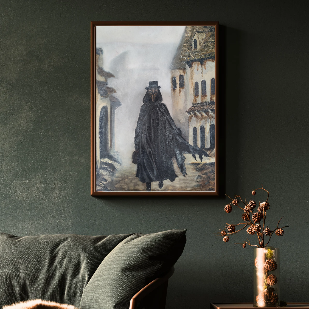 Plague Doctor Original on Canvas