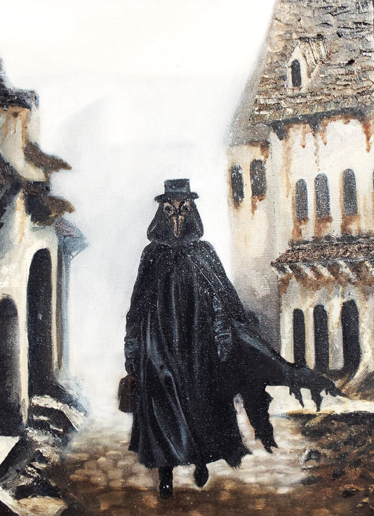 Plague Doctor Original on Canvas
